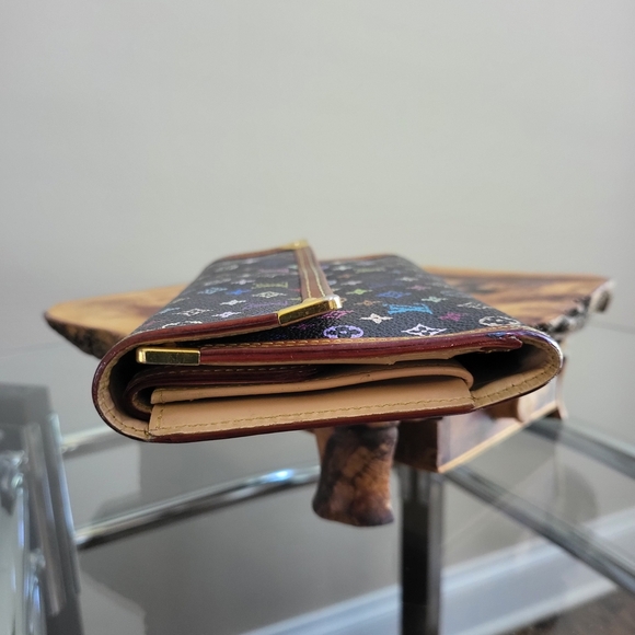 Louis Vuitton Monogram Takashi Murakami Black Multicolor International Wallet - Picture 3 of 11